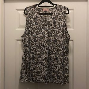 Last Chance NWT East Adeline sleeveless blouse 3X